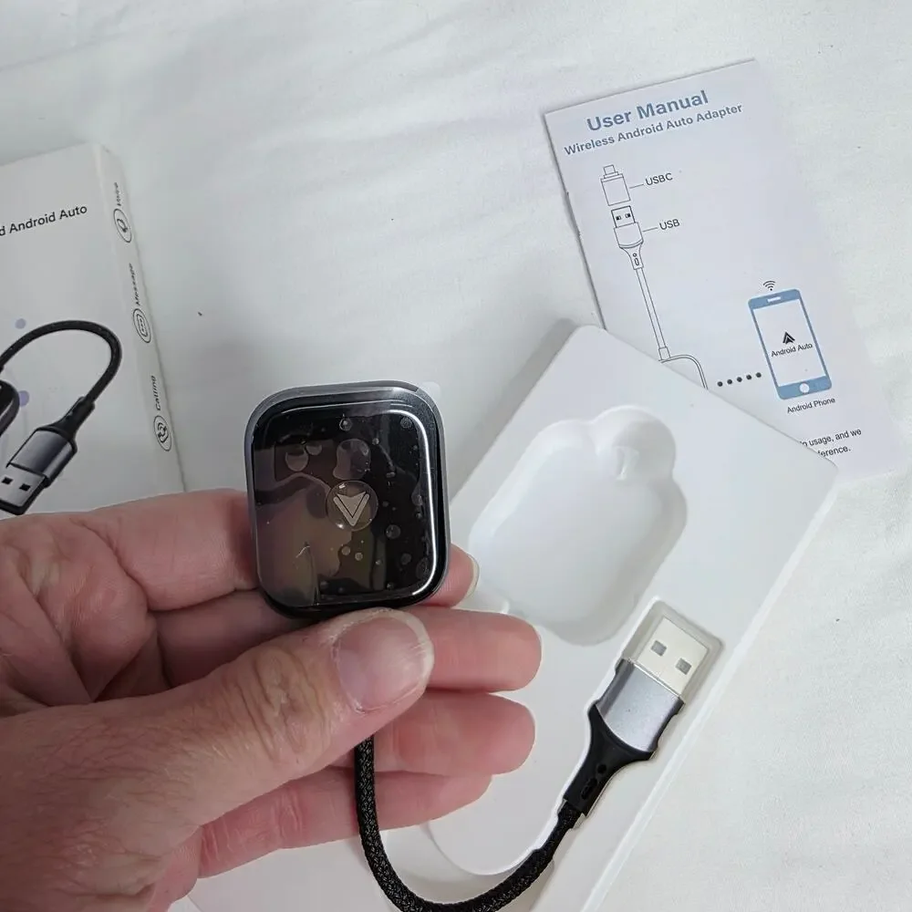Plug & Play Android Auto Car Wireless Adapter Converts Wired to Wireless